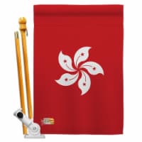 AA-CY-HS-140105-IP-BO-D-US18-AG 28 x 40 in. Hong Kong Flags of the World Nationality Impressi