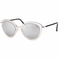Modern Aviator Cateye Frame Style Sunglasses, Silver
