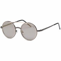 Punk Rock Round Style Sunglasses, White