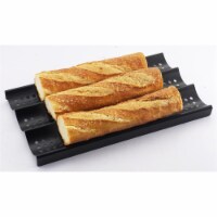 16-9 in. 3-Loaf Perforated Baguette French Nonstick Bread Pan - Pack of 5