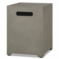 Real Flame Aegean Propane Tank Cover in Mist Gray