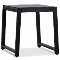 Calvin Aluminum Patio End Table in Black - Set of 2 - Real Flame