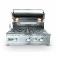 RCS 30'' Cutlass Pro Series Grill, Blue LED W/Rear Burner - Propane
