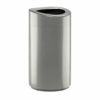 14 gal Open Top Receptacle - Silver - 33.25 x 20 x 20 in.