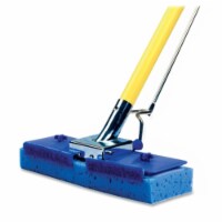 Butterfly Mop, with Scrubber Strip, Blue