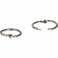 1 in. Standard Book Rings - Nickel Plated - 100 Piece