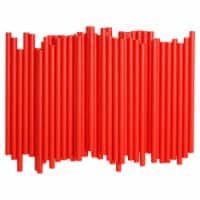 5 in. Sip N Joy Unwrapped Paper Straws, Red - Pack of 500