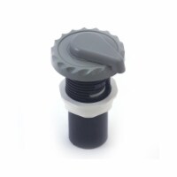 1 in. Top Access Air Control, Scalloped - Grey