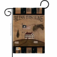 BD-SH-G-100043-IP-DB-D-US12-SB 13 x 18.5 in. Welcome Bless This Home Burlap Inspirational Swe