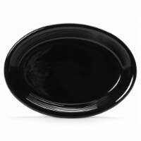 Concentrix 13.5 in. x 9.75 in. Oval Platter Coupe - Black - 6 pcs