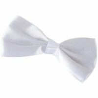 Clip On Bowtie  White