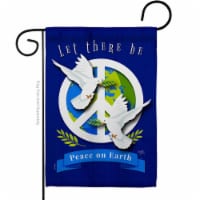 Breeze Decor G165170-BO Peace on Earth Garden Flag Expression Inspirational 13 x 18.5 in. Dou