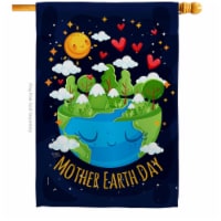 Breeze Decor H115146-BO Mother Earth House Flag Expression Inspirational 28 x 40 in. Double-S