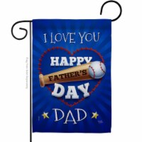 Breeze Decor G165171-BO I Love You Dad Garden Flag Family Fathers Day 13 x 18.5 in. Double-Si