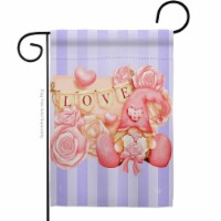 Ornament Collection G192409-BO 13 x 18.5 in. Love Gnome Garden Flag with Spring Valentines Do