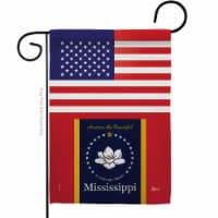 Americana Home & Garden G142908-BO 13 x 18.5 in. US Mississippi Garden Flag with Regional Sta