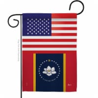 Americana Home & Garden G142909-BO 13 x 18.5 in. Mississippi US Garden Flag with Regional Sta