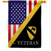 Americana Home & Garden H140896-BO 28 x 40 in. Home of 1st Cavalry Division House Flag with A