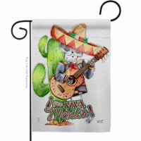 Angeleno Heritage G135386-BO 13 x 18.5 in. Que Viva Mexico Garden Flag with Summer Cinco de M
