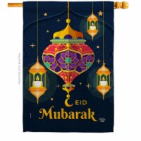 Ornament Collection H192394-BO 28 x 40 in. Eid Mubarak Festival House Flag with Religious Fai