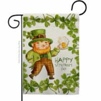 Angeleno Heritage G135401-BO 13 x 18.5 in. Happy Leprechaun Garden Flag with Spring St. Patri