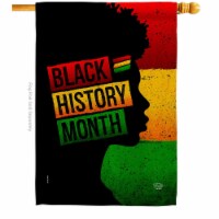 Ornament Collection H192430-BO 28 x 40 in. African History Month House Flag with Support Caus