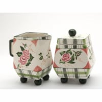 Ceramic Romantic Rose-Sugar and Creamer Set Of 2, Home Décor, Gift for Her, Gift for Mom,