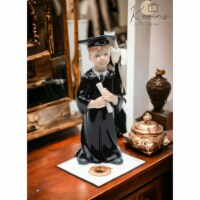 Ceramic Small Size Graduating Boy Figurine, Gift for Him, Gift for Son, Graduation Gift,