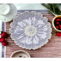 Ceramic Dahlia Flower Plates - Set Of 2, Home Décor, Gift for Her, Gift for Mom, Nature Lover