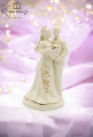Ceramic Wedding & Anniversary Couple Cake Topper, Wedding Décor, Wedding Gift, Wedding Favor,