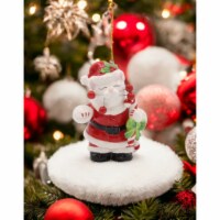 Ceramic Santa Cat Ornament, Home Décor, Gift for Her, Gift for Mom, Christmas DécorCat Lovers