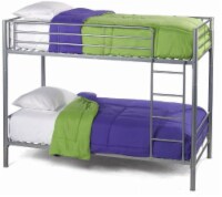Elite Twin-Over-Twin Metal Bunk Bed - Silver Perspective: Main