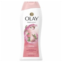 Olay Fresh Outlast Body Wash, White Strawberry & Mint (Pack of 20)