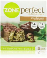 ZonePerfect Protein Bars Snack for Breakfast or Lunch Chocolate Mint 5 Count (Pack of 14)
