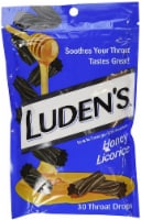 Ludens Cough Drops, Honey Licorice, 30 Drops/bag (Pack of 4)