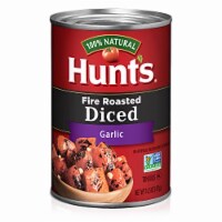 Hunts Fire Roasted Garlic Tomatoes 14.5oz (Pack of 18)