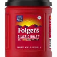 Folgers Classic Roast XL Can Medium Roast Coffee - 33.7oz (Pack of 32)