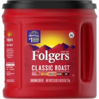 Folgers Classic Roast Ground Coffee Medium Roast 25.9 Ounce (Pack of 4)