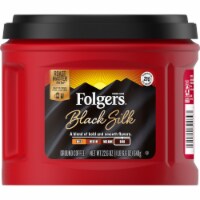 Folgers Black Silk Ground Coffee, Smooth Dark Roast, 22.6 Oz (Pack of 8)