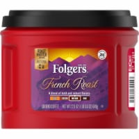Folgers French Roast Medium-Dark Roast Ground Coffee, 22.6 oz (Pack of 12)