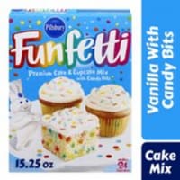 Pillsbury Funfetti Cake & Cupcake Mix with Candy Bits 15.25 oz (Pack of 8) Perspective: Main