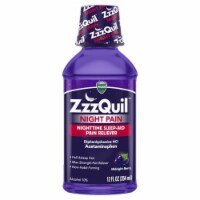 ZzzQuil Nighttime Pain Relief Sleep Aid Liquid, (Pack of 8)