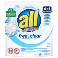 All Mighty Pacs Laundry Detergent Free Clear (Pack of 32) Perspective: Main