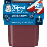 Gerber Sitter 2nd Foods Apple Blueberry Baby Meals (Pack of 6)