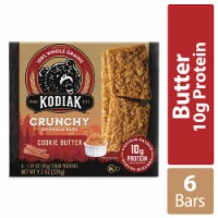 Kodiak Cakes Cookie Butter Crunchy Granola Bars, 10g of Protein, 6 ct, 1.59 oz (Pack of 6)