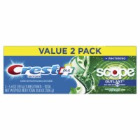 Crest + Scope Outlast Complete Whitening Toothpaste, Mint (Pack of 32)