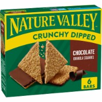 Nature Valley Crunchy Dipped Granola Bar, Oats 'N Dark Chocolate, (Pack of 4)