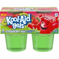 Jell-O Kool-Aid Gels Strawberry Kiwi Ready-to-Eat Gelatin Snacks (Pack of 12)
