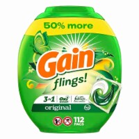Gain Flings Laundry Detergent Soap Pacs 112 Ct Original Scent (Pack of 32) Perspective: Main