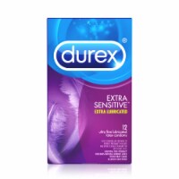 Durex Lubricated Latex Condoms, Extra Sensitive - 12 count (Pack of 6)